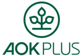 Das Logo von AOK PLUS - Die Gesundheitskasse für Sachsen und Thüringen.