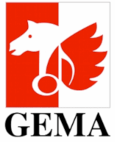 Das Logo von GEMA - Gesellschaft für musik. Aufführungs- und mechan. Vervielfältigungsrechte