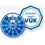 Das Logo von VÜK- Verkehrssicherheit und Überwachung von Kraftfahrzeugen GmbH