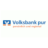 Das Logo von Volksbank pur
