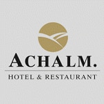Das Logo von Achalm. Hotel. Restaurant. Schafstall.