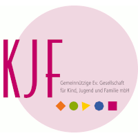 Das Logo von KJF - Gemeinnützige Ev. Gesellschaft für Kind, Jugend und Familie mbH