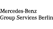 Das Logo von Mercedes-Benz Group Services Berlin