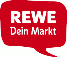 Das Logo von REWE