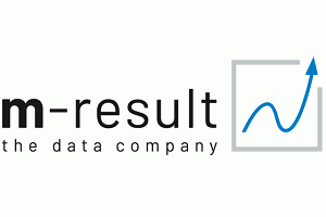 Das Logo von m-result - the data company GmbH
