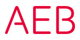 Das Logo von AEB SE