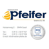 Das Logo von Pfeifer Elektrotechnik Inh. Waldemar Pfeifer