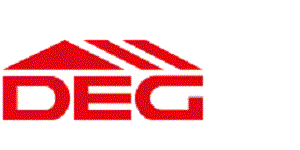 Das Logo von DEG Neumünster ZN der DEG Alles für das Dach eG