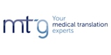Das Logo von mt-g medical translation GmbH & Co. KG