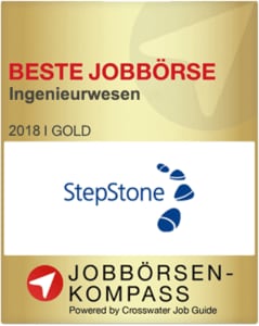 StepStone erhält Gold von Jobbörsenkompass in der Kategorie Ingenieurwesen 2018