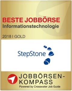 StepStone erhält Gold von Jobbörsenkompass in der Kategorie Informationstechnologie 2018