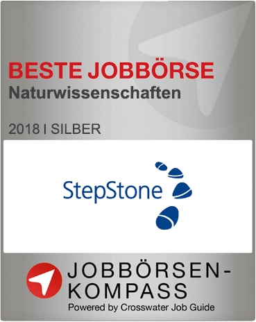 Deutschlands beste Jobportale 2018: Stepstone erhält Silber in der Kategorie Naturwissenschaften