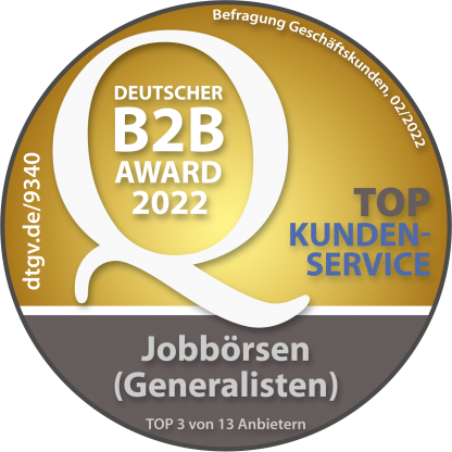 Deutscher B2B Award 2022 - TOP Kundenservice