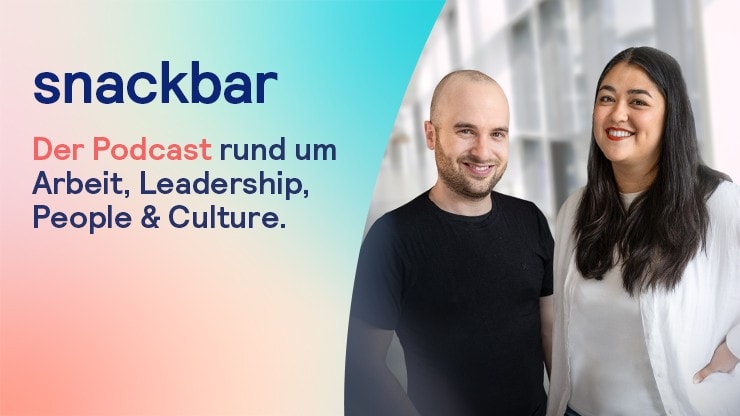 Die snackbar Podcast Hosts Kim-Mai Breitmar und Tobias Zimmermann