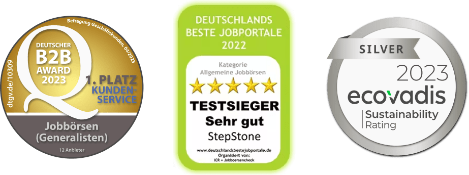 Test winner Stepstone for the best job platform and the best customer service 