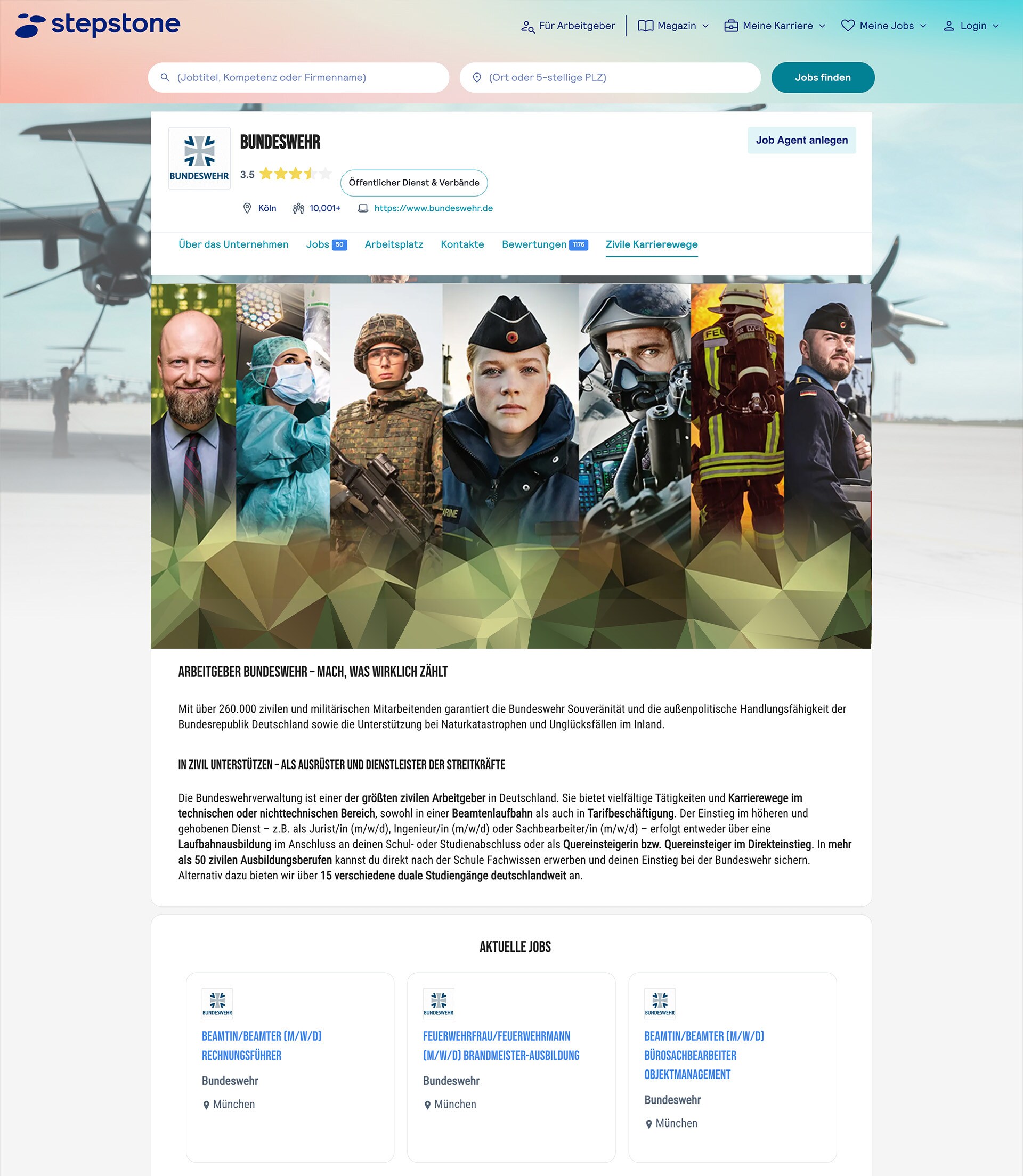 Stepstone als Partner