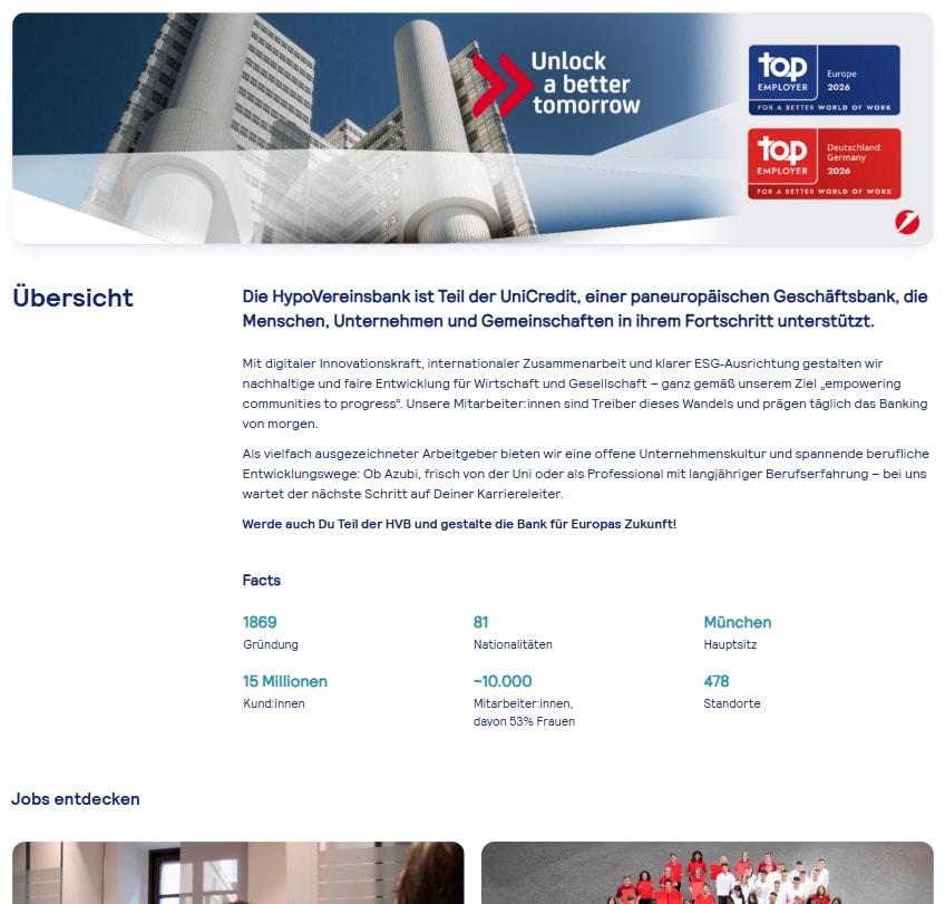 HVB Company Hub Mockup