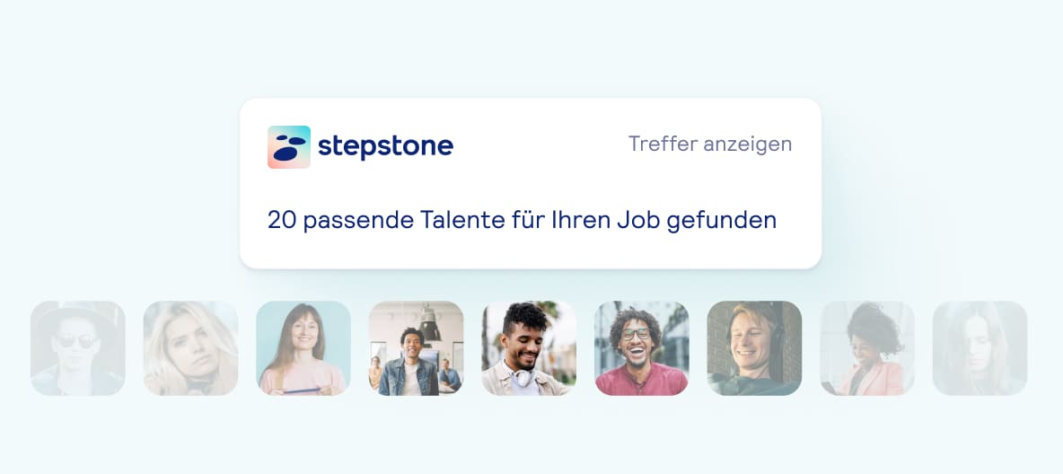 Benachrichtigung, dass wir 20 Talente für Ihre Stelle gefunden haben.