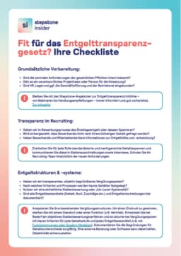Cover Checkliste für das EU-Entgelttransparenzgesetz Cover Checkliste für das EU-Entgelttransparenzgesetz