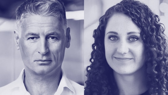 Schattiertes Bild von Matthias Schranner (links) und Dr. Christina Langer (rechts)